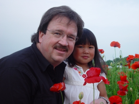 Kasen and Dad in the poppies